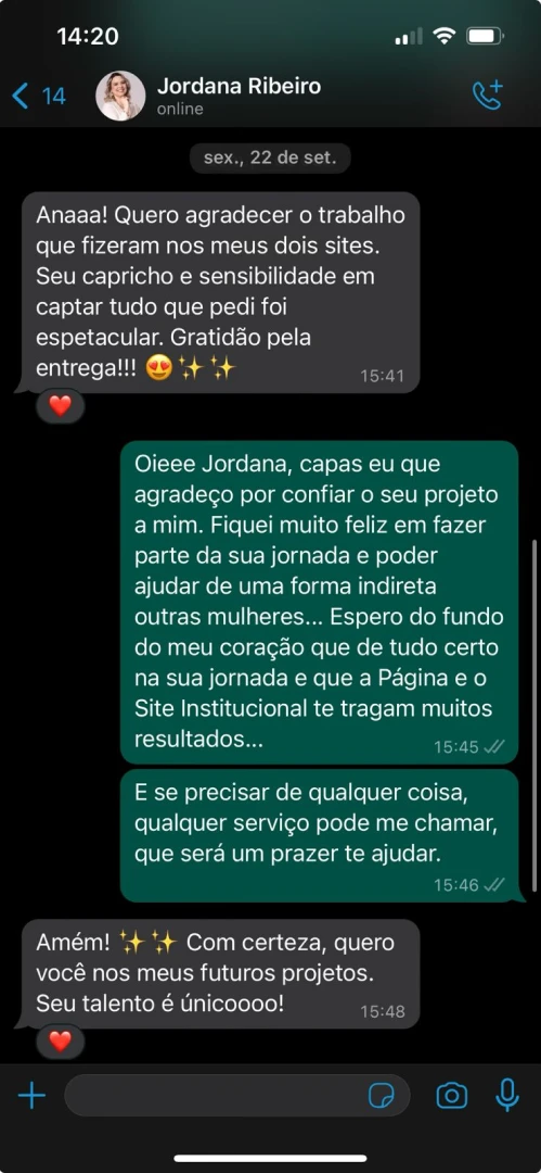 Depoimento Jordana
