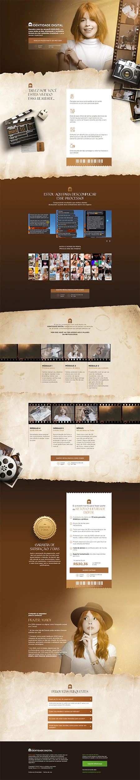 Landing Page Metodo Indentidade Digital