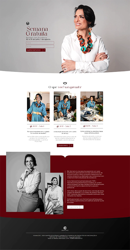 Landing Page Receber com