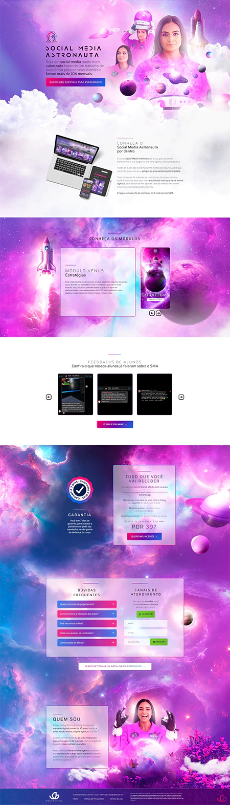 Landing Page Social Media de Sucesso