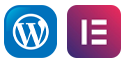 icone Wordpress e Elementor